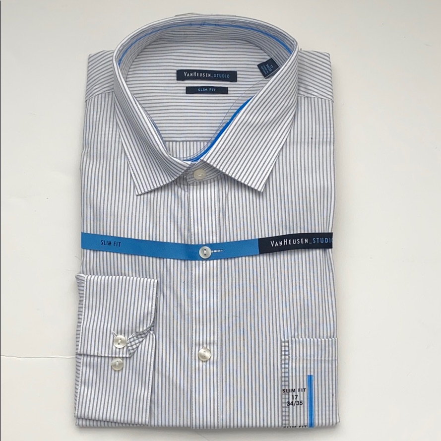 Brand New Van Heusen Dress Shirt 17  3435
